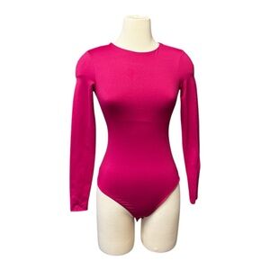 Vibrant Pink Long Sleeve Bodysuit